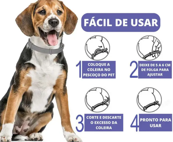 Super Colar Anti Pulgas e Carrapatos - MaxPet