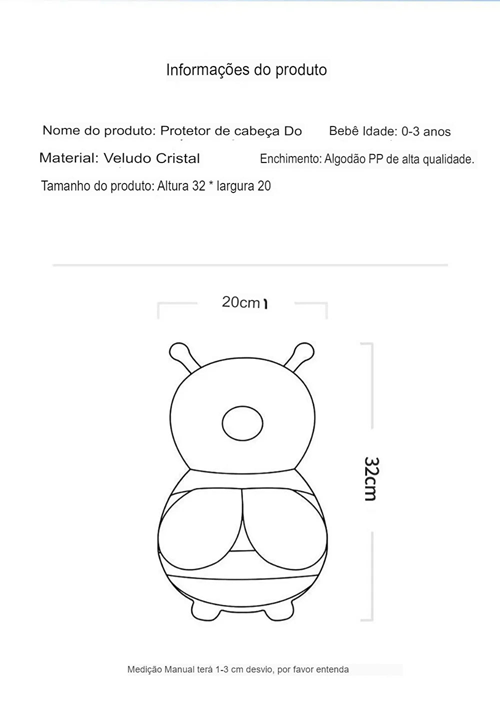 Protetor de Cabeça Para Bebê - MaxBaby