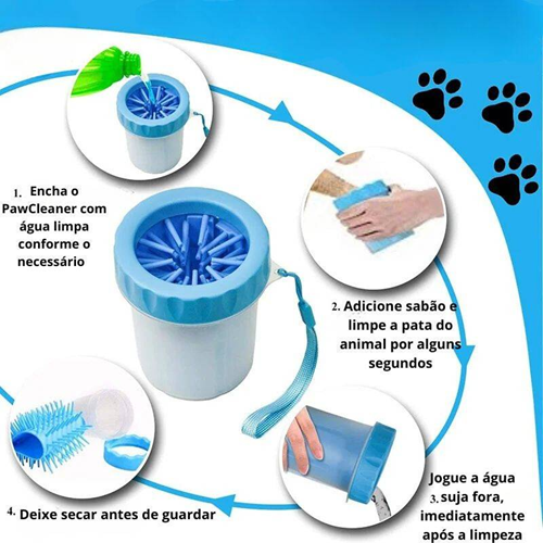 Lavador Prático de Patas Para Cães e Gatos - MaxPet