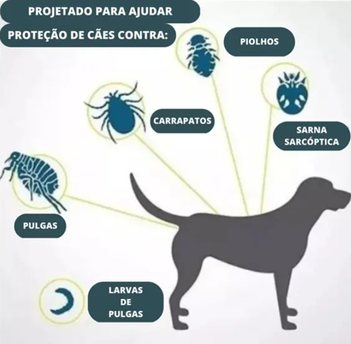 Super Colar Anti Pulgas e Carrapatos - MaxPet