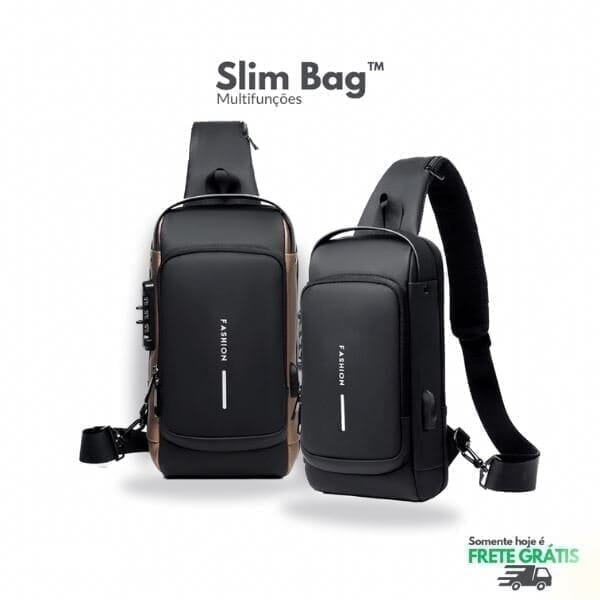 Mochila Anti-Furto Com Senha USB Slim Bag - MaxHome