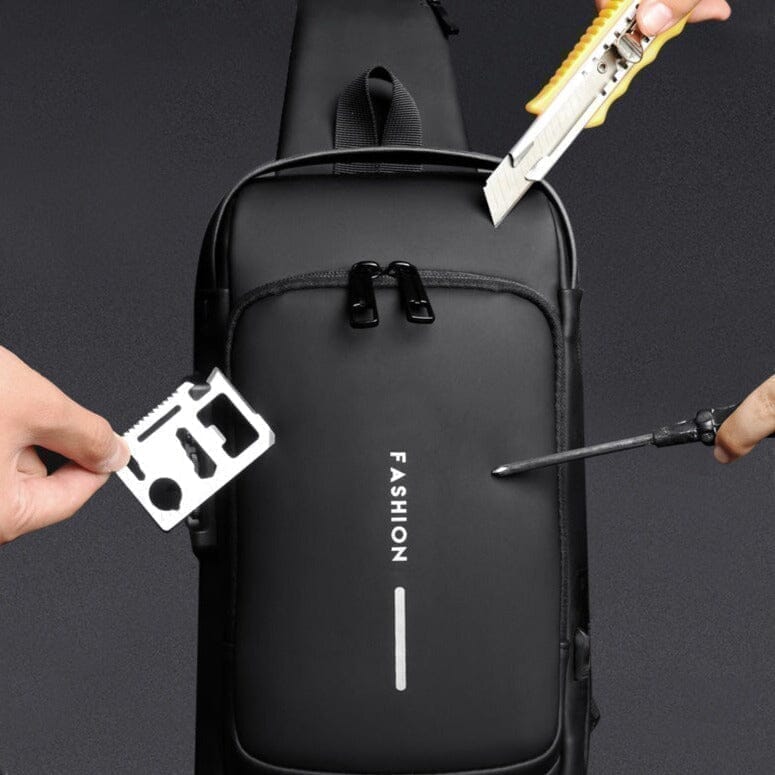 Mochila Anti-Furto Com Senha USB Slim Bag - MaxHome